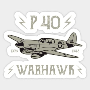 Curtiss P-40 Warhawk Sticker